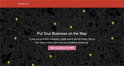 Desktop Screenshot of londonlist.co.uk